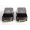 DIGITUS Mini HDMI pagarinātāja komplekts, Full HD 50m CAT6/6A/7, barošana caur Micro USB kabeli, melns