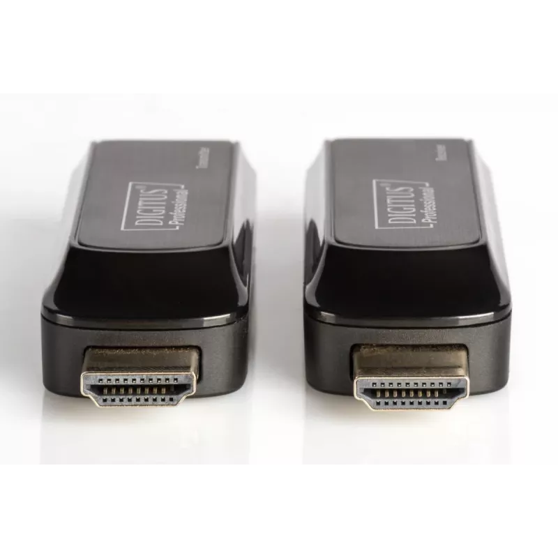 DIGITUS Mini HDMI pagarinātāja komplekts, Full HD 50m CAT6/6A/7, barošana caur Micro USB kabeli, melns