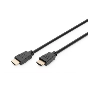 DIGITUS HDMI Premium High Speed savienojuma kabelis, tips A M/M, 2m ar Ethernet, Ultra HD 60p, melns