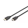 DIGITUS HDMI Premium High Speed savienojuma kabelis, tips A M/M, 2m ar Ethernet, Ultra HD 60p, melns