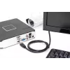 DIGITUS HDMI Premium High Speed savienojuma kabelis, A tipa vīr./vīr., 1 m ar Ethernet, Ultra HD 60p, melns