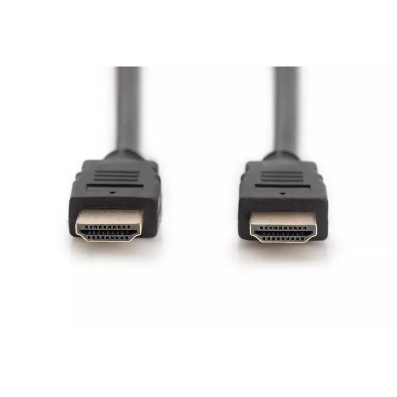 DIGITUS HDMI Premium High Speed savienojuma kabelis, A tipa vīr./vīr., 1 m ar Ethernet, Ultra HD 60p, melns