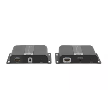 DIGITUS 4K HDMI paplašinātāja komplekts, izmantojot IP/CAT 5, 6 (120 m), pilnībā ar PoE barošanu, UHD 4K/30Hz
