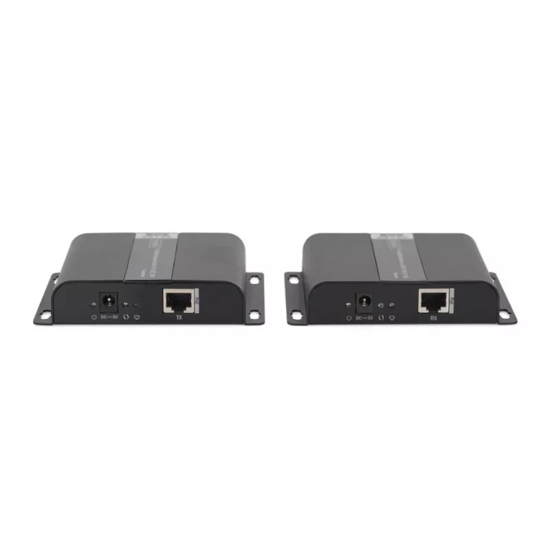 DIGITUS 4K HDMI paplašinātāja komplekts, izmantojot IP/CAT 5, 6 (120 m), pilnībā ar PoE barošanu, UHD 4K/30Hz