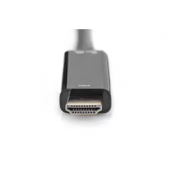 Digitus 4K HDMI adapteris, HDMI uz DisplayPort, 0.2 m, HDMI Type A, USB