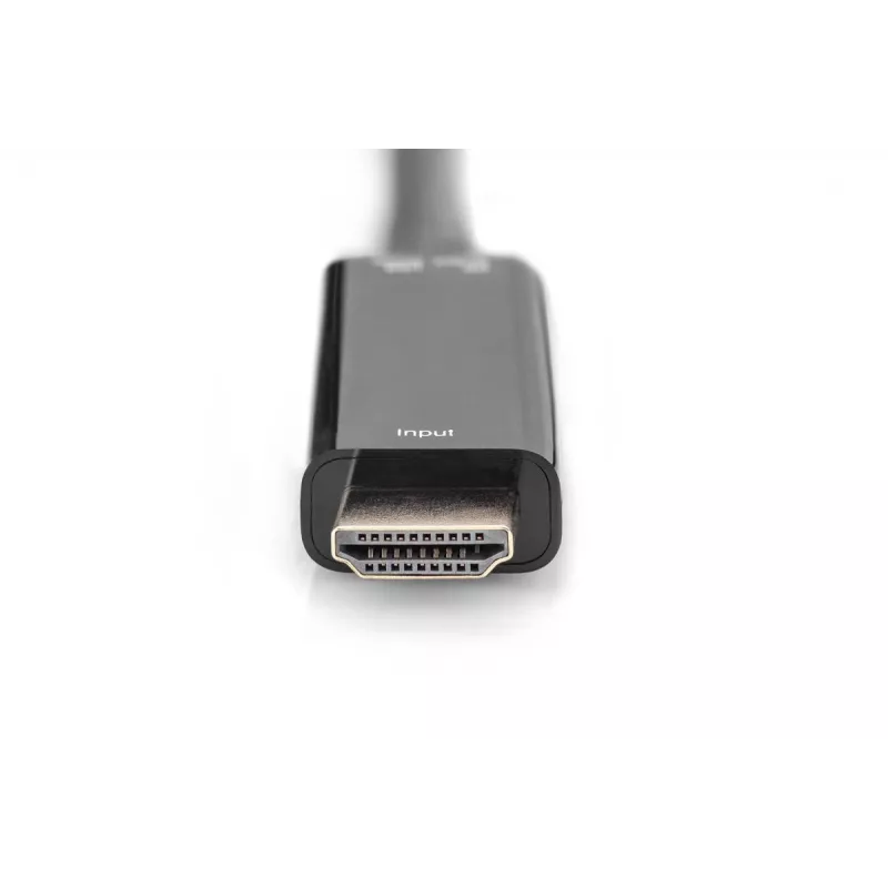 Digitus 4K HDMI adapteris, HDMI uz DisplayPort, 0.2 m, HDMI Type A, USB
