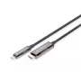 DIGITUS USB – Type C uz HDMI AOC FO adaptera kabelis, HDMI versija 2.0; maks. 4Kx2K@60Hz; 20m
