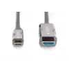 DIGITUS USB – Type C uz HDMI AOC FO adaptera kabelis, HDMI versija 2.0; maks. 4Kx2K@60Hz; 20m