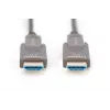 Digitus 4K HDMI AOC hibrīda optiskais kabelis 10 m, vīr. pret vīr., 18 Gbit/s