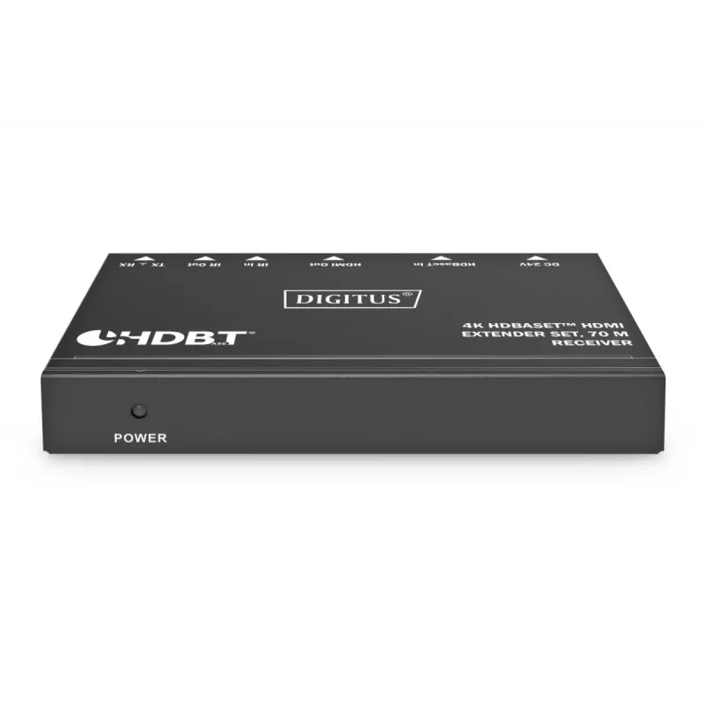 DIGITUS 4K HDBaseT pagarinātāja komplekts 70m PoC RS232 IR melns