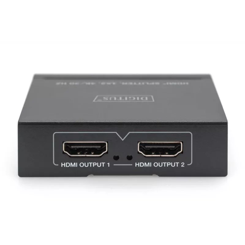 DIGITUS 4K HDMI sadalītājs. 1x 2 4K/30 Hz. melns