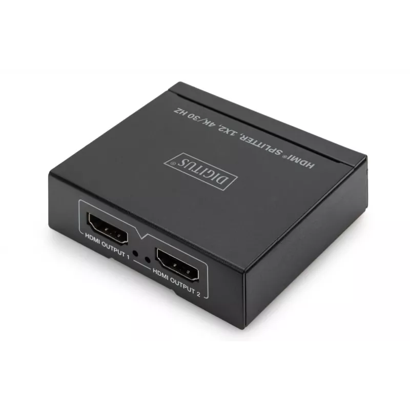 DIGITUS 4K HDMI sadalītājs. 1x 2 4K/30 Hz. melns