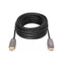 DIGITUS HDMI AOC hibrīda optiskās šķiedras savienojuma kabelis, A tipa vīr./vīr., 20m UHD 8K@60Hz, CE, melns