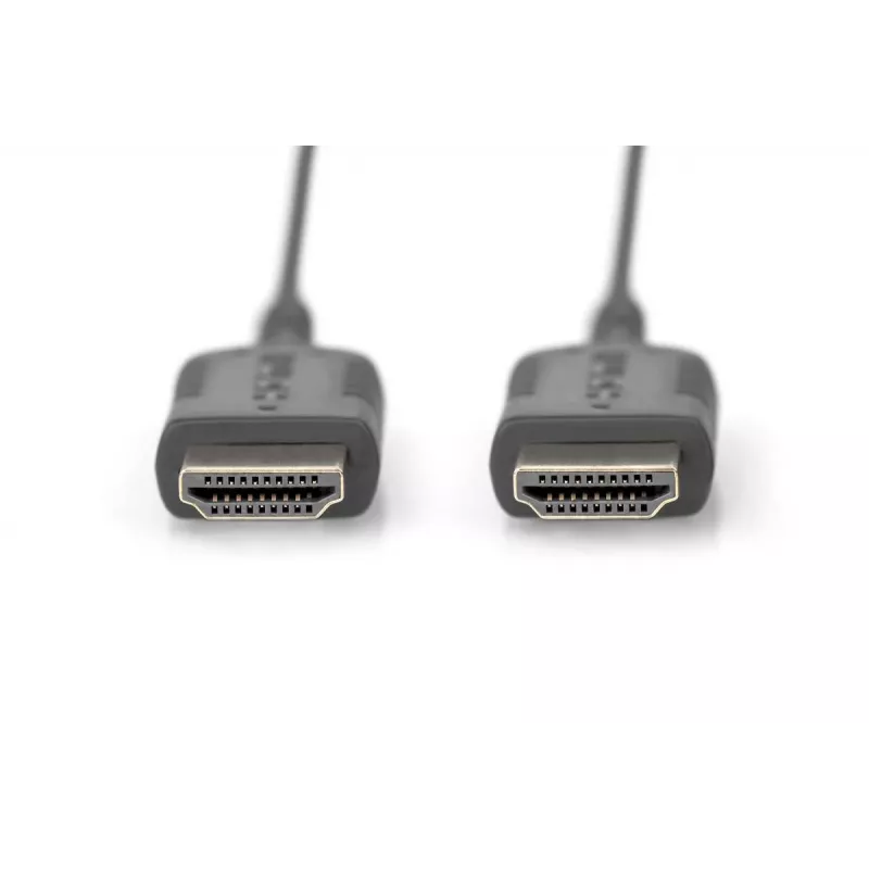 DIGITUS HDMI ātrgaitas savienojuma kabelis, A tips, HighFlex M/M, 2,0 m, 4K Ultra HD@30Hz, aktīvs, CE, zelts melns