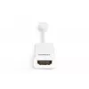 DIGITUS ASSMANN DisplayPort adaptera kabelis, mini DP - HDMI tipa A V/S, 15 cm DP 1.1a saderīgs, CE balts