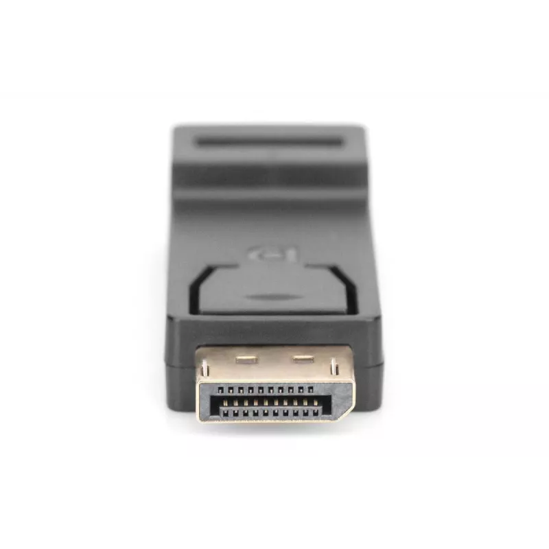 DIGITUS DisplayPort adapteris, DP - HDMI A tipa V/S, ar fiksatoru, DP 1.1a, Full HD, CE melns