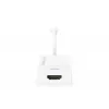 DIGITUS ASSMANN DisplayPort adaptera kabelis, mini DP - HDMI tipa A vīr./sievi., 20 cm, HDMI Ver. 2.0, aktīvs, CE, zeltains, balts