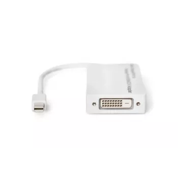 DIGITUS MiniDP uz DP HDMI+DVI adapteris 20cm DP 1.1a saderīgs balts