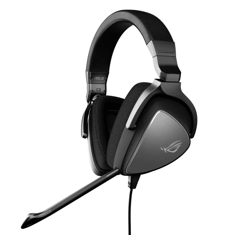 ASUS ROG Delta S austiņas ar vadu, galvas lentes, spēlēm, melnas