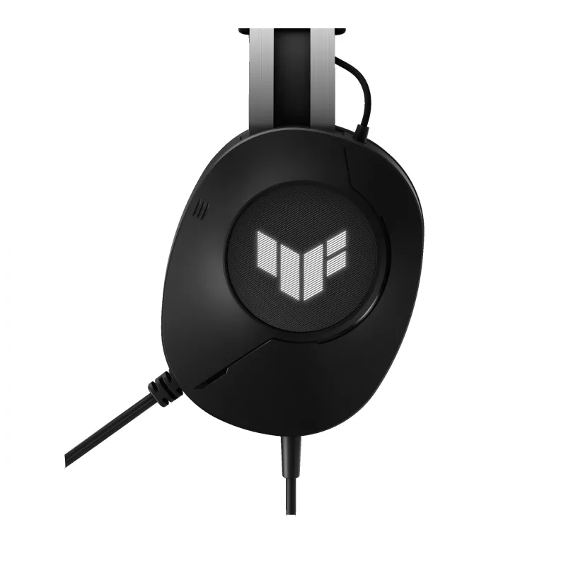ASUS TUF Gaming H1 Gen II austiņas ar vadu, galvas stīpa, USB Type-A, melns