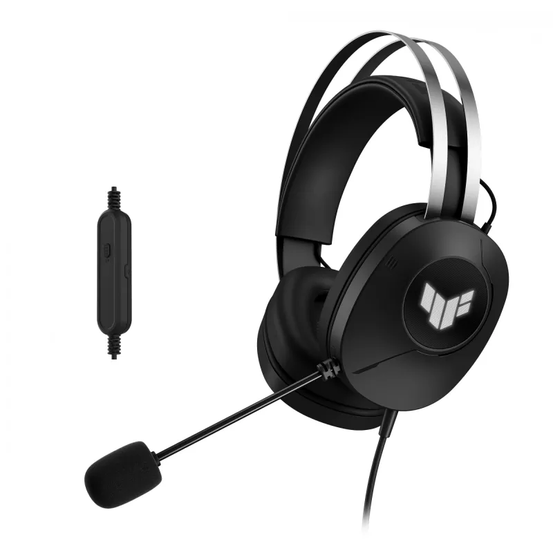 ASUS TUF Gaming H1 Gen II austiņas ar vadu, galvas stīpa, USB Type-A, melns