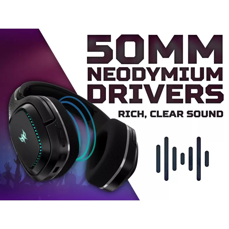 ACER Austiņas Predator Galea 550 - stereo - Bluetooth