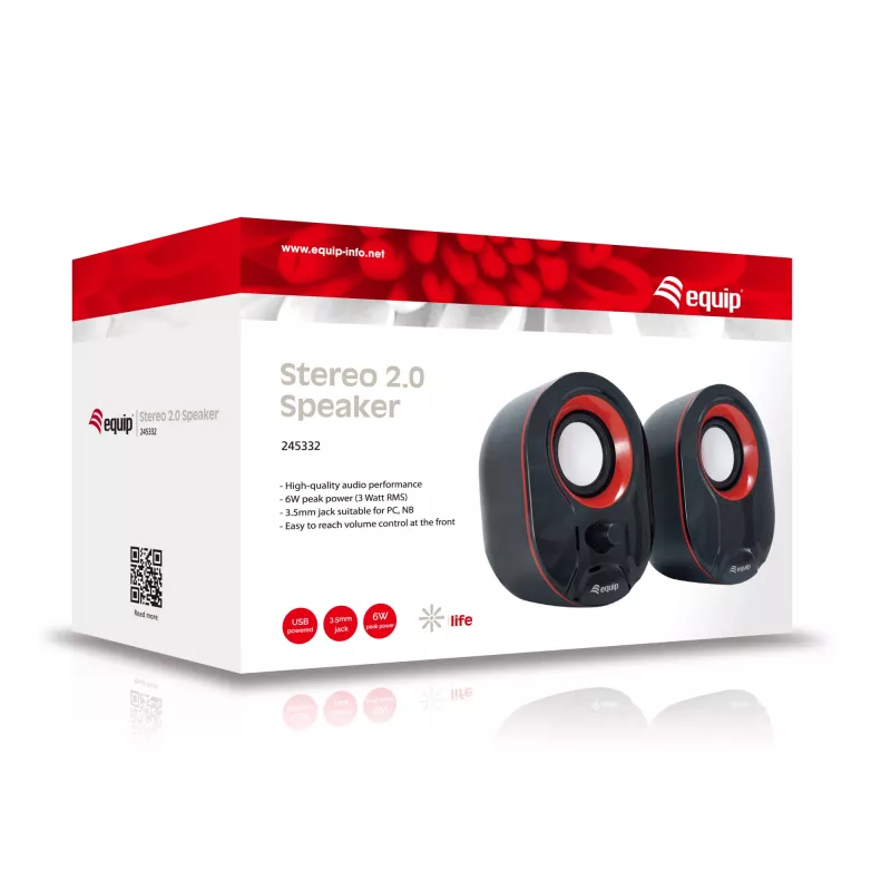 Skaļrunis Equip Stereo 2.0, 3 W jauda