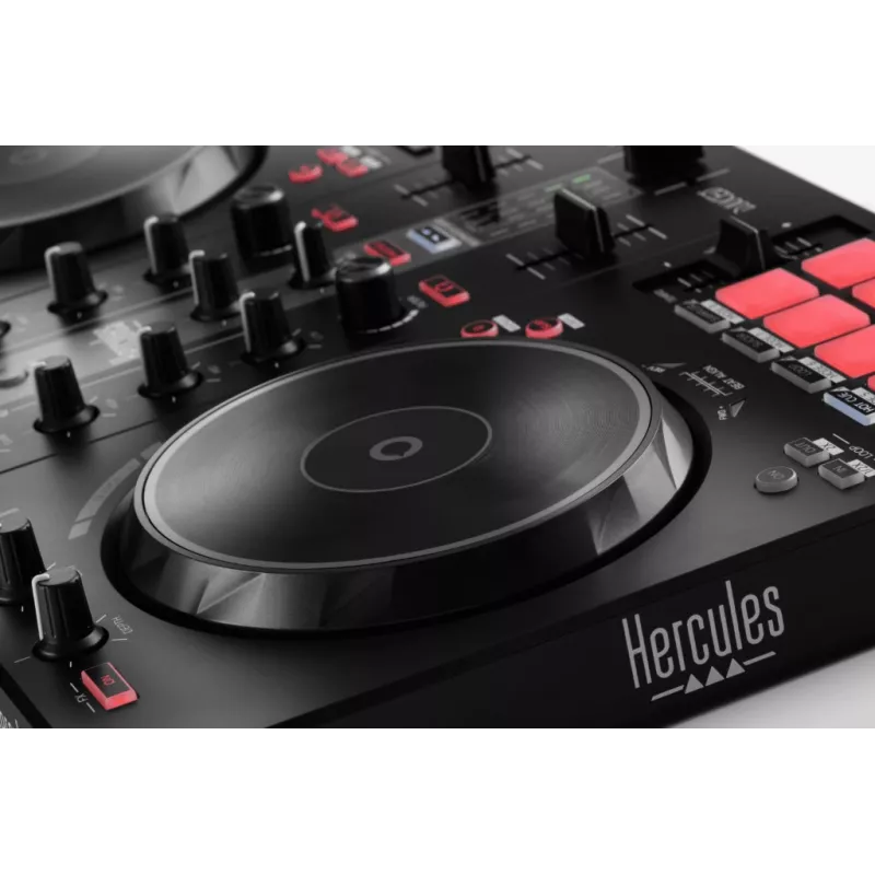 Hercules INPULSE 300 MK2 vinila skreperis Melns, Sarkans