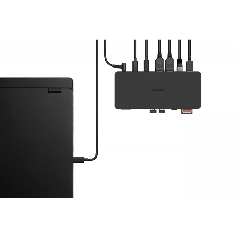 Docking stacija ASUS DC500 Thunderbolt 4 Triple 4K, 150W PD, 3 displeji, 2x HDMI 2.1, 2x USB‑A, 2x USB2.0, RJ‑45, MicroSD