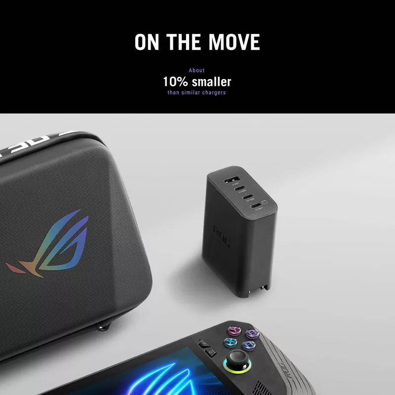 ASUS ROG 140W USB-C GaN Universal Melns AC Fast charging Indoor