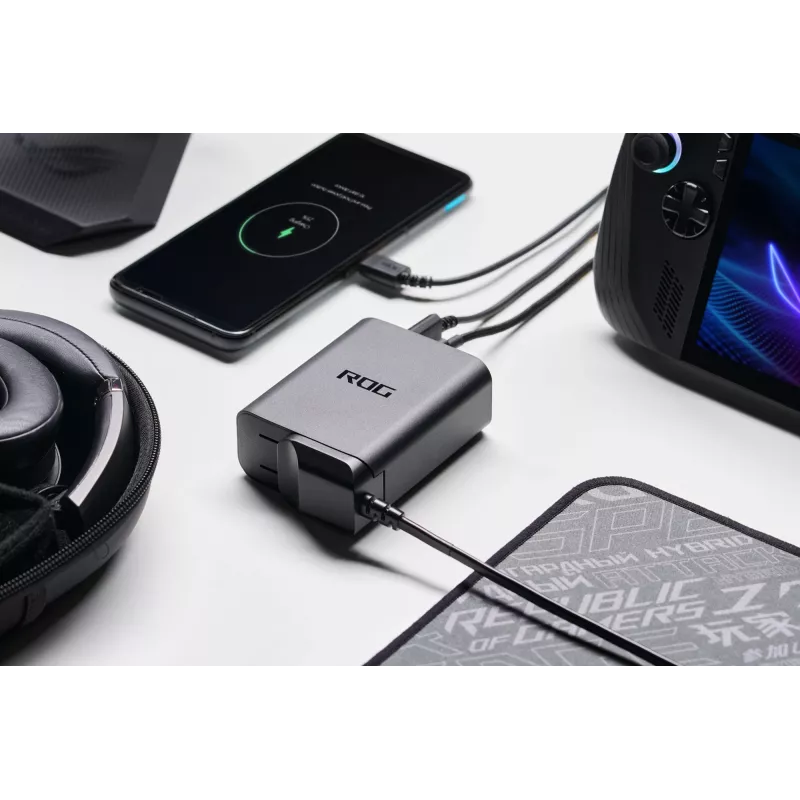 ASUS ROG 140W USB-C GaN Universal Melns AC Fast charging Indoor