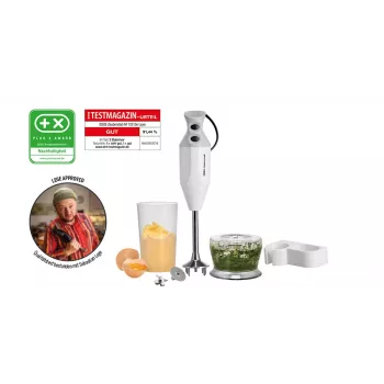 ESGE M 122 De Luxe 0,6 L rokas blenderis 140 W Balts
