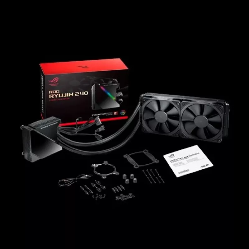 ASUS ROG RYUJIN 240 Procesora šķidruma dzesētājs “viss vienā” 12 cm Melns 1 gab.