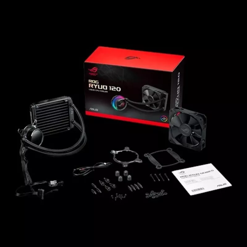 ASUS ROG RYUO 120 Procesora universāls šķidruma dzesētājs 12 cm Melns 1 gab.