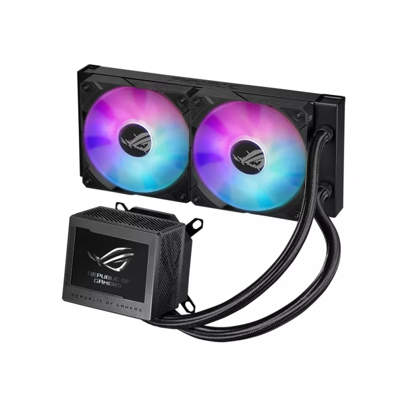 ASUS ROG Ryujin III 240 ARGB procesora universāla šķidruma dzesētājs 12 cm melns 1 gab.