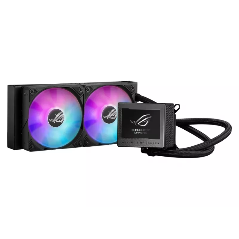 ASUS ROG Ryujin III 240 ARGB procesora universāla šķidruma dzesētājs 12 cm melns 1 gab.