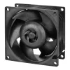 ARCTIC S8038-10K - 80 mm servera ventilators, Ventilators, 8 cm, 173.3 m³/h, Melns