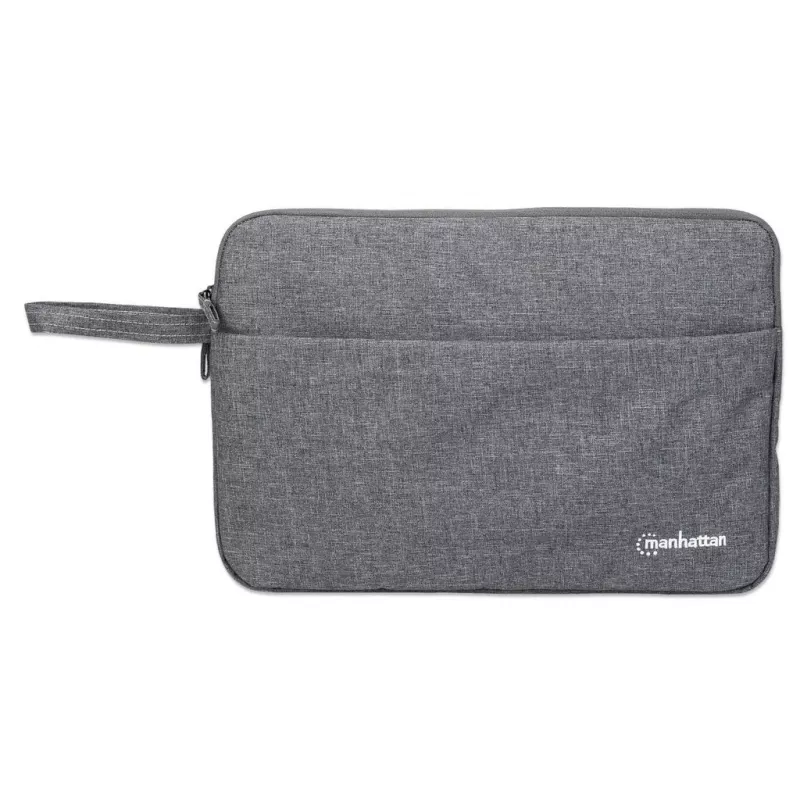 Manhattan Seattle Laptop Sleeve 14.5 collas, pelēks, polsterēts, īpaši mīksts iekšējais polsterējums, galvenais nodalījums ar dubultiem rāvējslēdzējiem, priekšējā kabata ar rāvējslēdzēju, pārnēsāšanas cilpa, ūdensizturīgs un izturīgs, piezīmjdatora maciņš