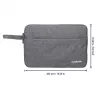 Manhattan Seattle Laptop Sleeve 14.5 collas, pelēks, polsterēts, īpaši mīksts iekšējais polsterējums, galvenais nodalījums ar dubultiem rāvējslēdzējiem, priekšējā kabata ar rāvējslēdzēju, pārnēsāšanas cilpa, ūdensizturīgs un izturīgs, piezīmjdatora maciņš