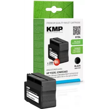 KMP PRINTTECHNIK AG Saderīga tintes kasetne - H104 - Ar Hp Cn 053 Ae 932 Xl - Melna