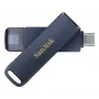 WESTERN DIGITAL SanDisk Phone Drive iPhone - 128 GB USB zibatmiņa - USB-C/Lightning - Metallic Sky Blue