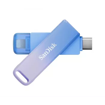 WESTERN DIGITAL SanDisk Creator Phone Drive - 256GB USB atmiņas karte - USB-C/Lightning - zila