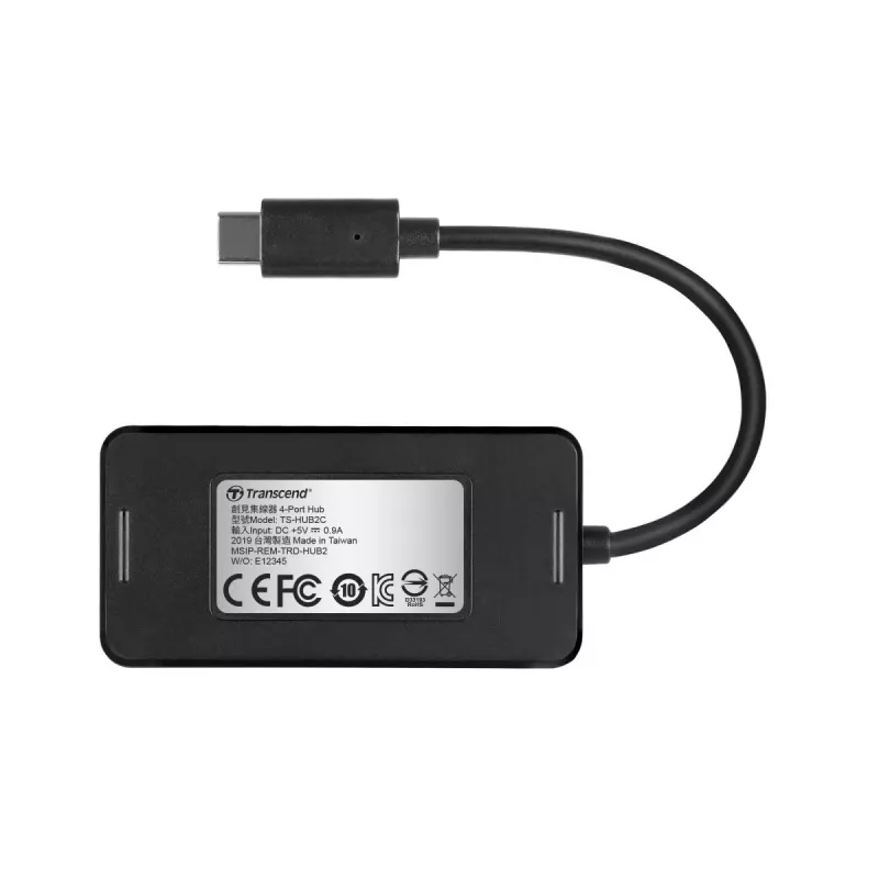 TRANSCEND USB Hub2c Type-c 4-portu centrālmezgls