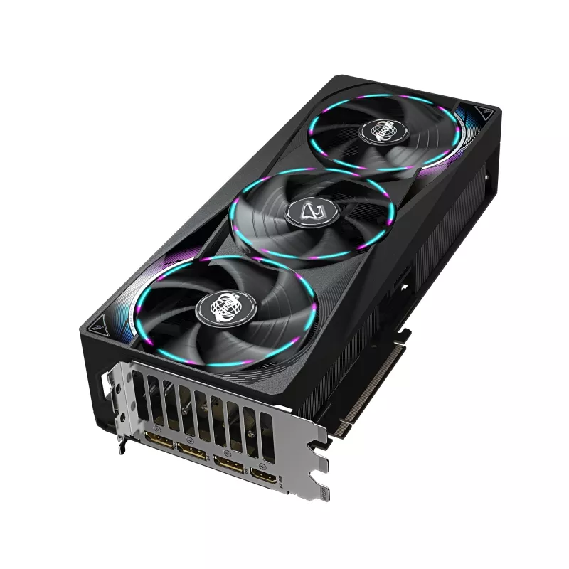 GIGABYTE AORUS GeForce RTX 5070 MASTER 12G grafiskā karte - 12 GB GDDR7, 192 bitu, PCI-E 5.0, 2715 MHz kodola frekvence, 3 x DP 2.1a, 1 x HDMI 2.1b, NVIDIA DLSS 4, GV-N5070AORUS M-12GD