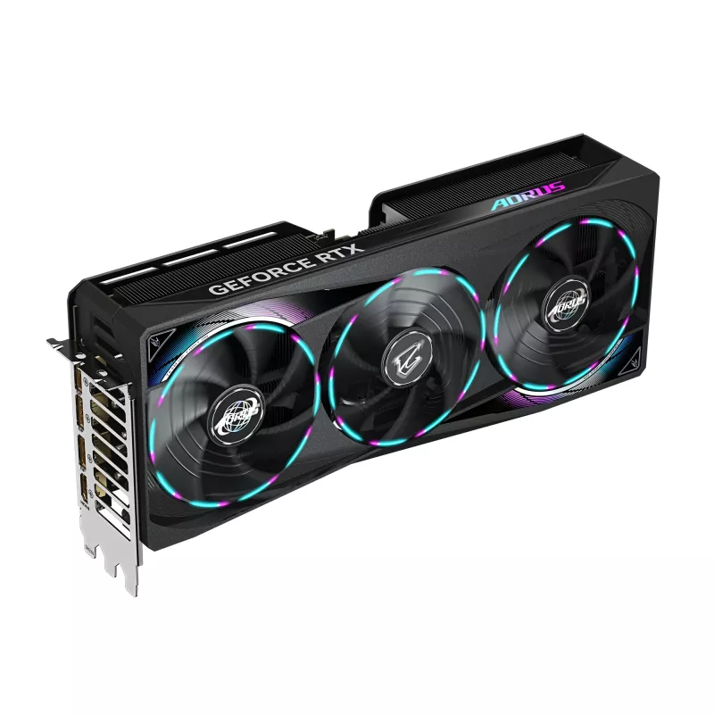 GIGABYTE AORUS GeForce RTX 5070 MASTER 12G grafiskā karte - 12 GB GDDR7, 192 bitu, PCI-E 5.0, 2715 MHz kodola frekvence, 3 x DP 2.1a, 1 x HDMI 2.1b, NVIDIA DLSS 4, GV-N5070AORUS M-12GD