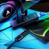 SHARKOON USB centrmezgls - 3 portu USB 3.2 Gen 1 Alu + Ethernet Melns