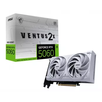 Grafikas karte MSI GeForce RTX 5060 8 GB GDDR7, PCIe 5.0, 128 bitu, 2527 MHz paātrinājums, 145 W, 4 displeji