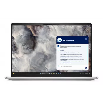 DELL Pro 16 Plus PB16250 klēpjdators, Intel Core Ultra 7 255U, 40,6 cm (16 collu) Full HD+, 16 GB DDR5-SDRAM, 512 GB SSD, Intel Graphics, Wi-Fi, viedkaršu lasītājs, apgaismota tastatūra, Windows 11 Pro, vācu tastatūra, alumīnija