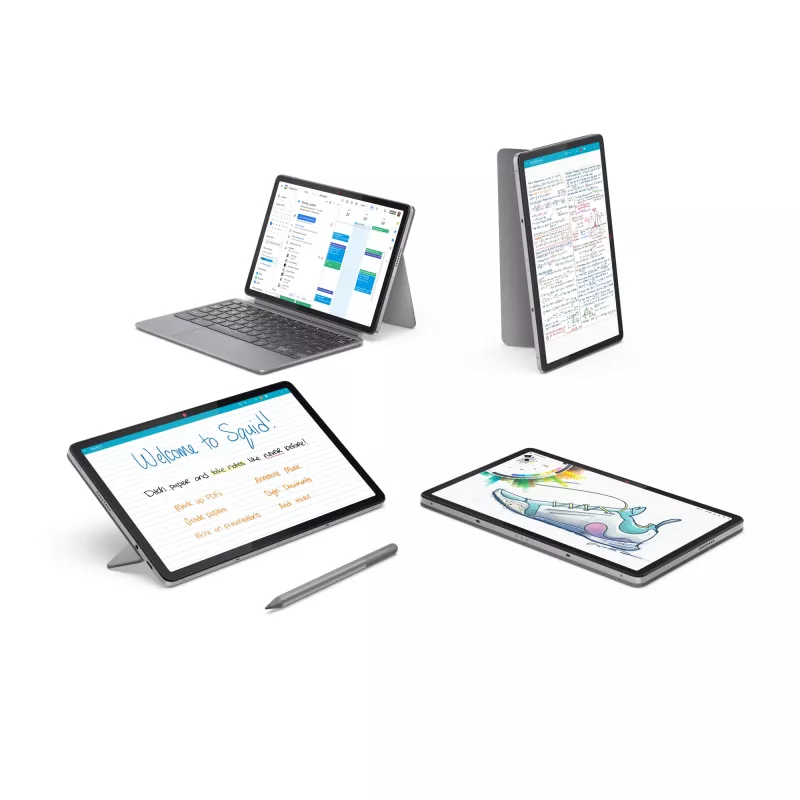 Lenovo Chromebook Duet 11M889 MediaTek Kompanio 838 27,8 cm (10,9 collu) Skārienjutīgs WUXGA 8 GB LPDDR4x-SDRAM 128 GB eMMC Wi-Fi 6 (802.11ax) ChromeOS Vācijas pelēks