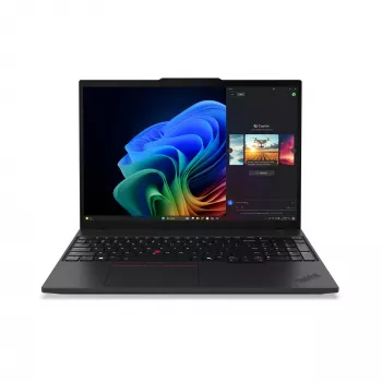 Lenovo ThinkPad T16 Gen 4 (AMD) Copilot+ PC portatīvais dators, AMD Ryzen AI 7 PRO 350, 40,6 cm (16 collu) WUXGA IPS, 32 GB DDR5-SDRAM, 1 TB SSD, AMD Radeon 860M, Windows 11 Pro, vācu tastatūra, melns